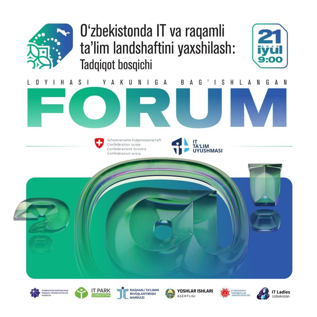 You're invited to the Forum on the Development of IT and Digital Education in Uzbekistan